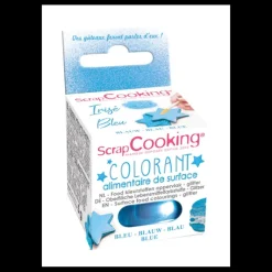 Hot SCRAPCOOKING Colorant Alimentaire de Surface Irisé Bleu 5 g