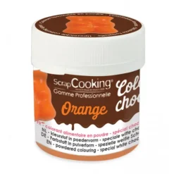 Hot SCRAPCOOKING Colorant Alimentaire en Poudre Liposoluble Orange 5g Color'Choco