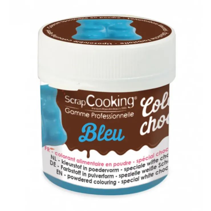 Clearance SCRAPCOOKING Colorant Alimentaire en Poudre Liposoluble Bleu 5g Color'Choco
