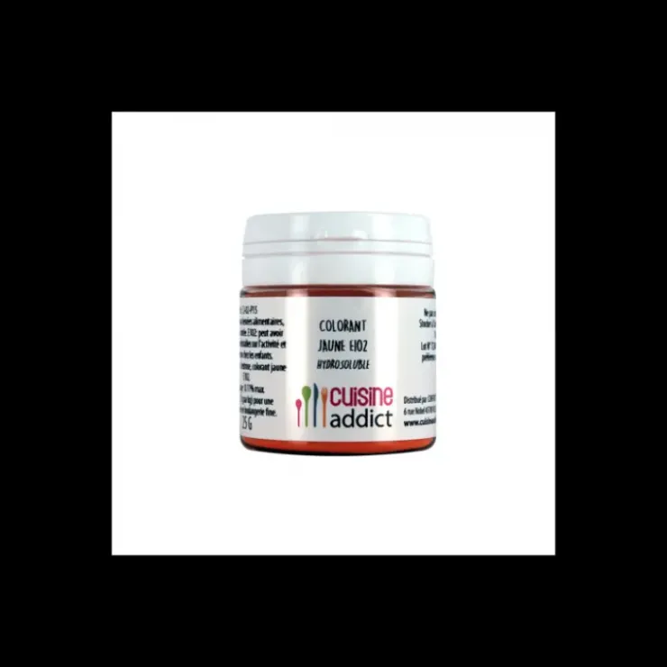 Sale CUISINEADDICT Colorant alimentaire Jaune E102 25g Poudre Hydrosoluble