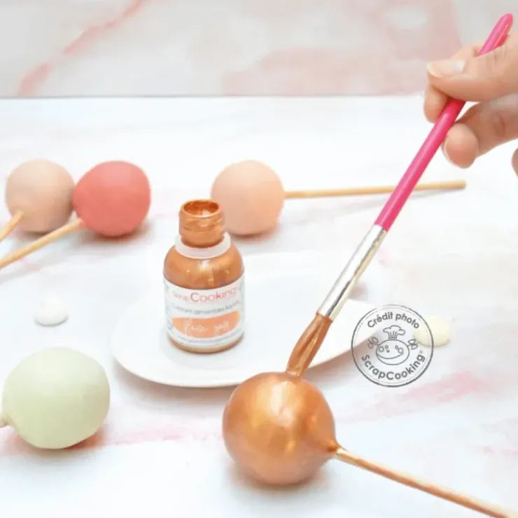 Best SCRAPCOOKING Colorant Alimentaire Liquide Or Rose 20 g