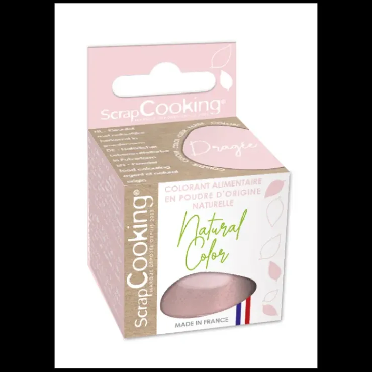 Hot SCRAPCOOKING Colorant Alimentaire Naturel Rose Dragée 10 g