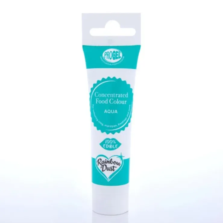 Hot RAINBOW DUST Colorant Alimentaire ProGel Bleu Aqua 25g