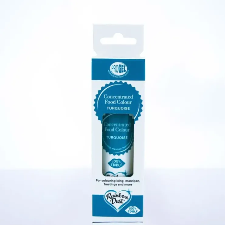 New RAINBOW DUST Colorant Alimentaire ProGel Turquoise 25g