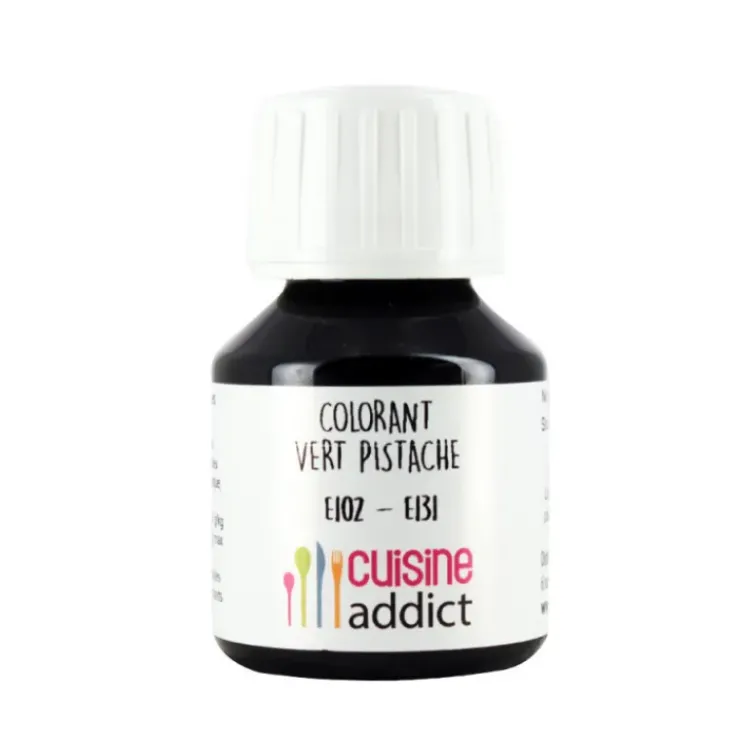 Clearance CUISINEADDICT Colorant Alimentaire Vert Pistache E102/E131 Liquide 58 ml