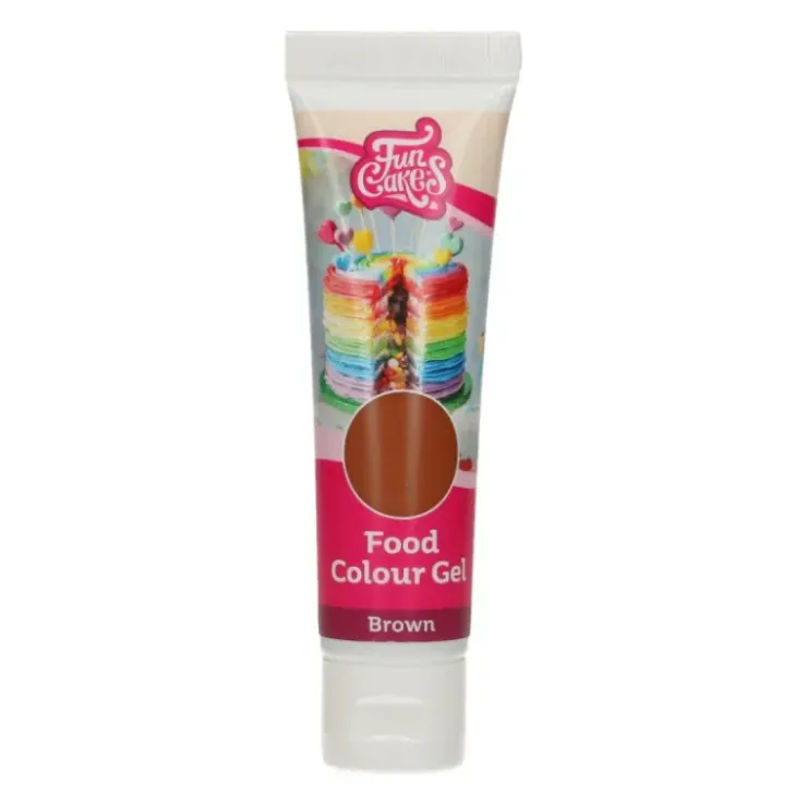 Clearance FUNCAKES Colorant gel alimentaire Marron 30 g