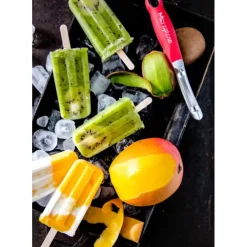 MICROPLANE Économe à Lame Dentelée Specialty Rouge