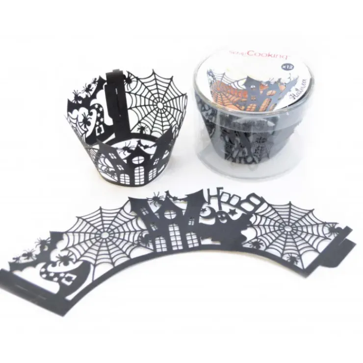 New SCRAPCOOKING Contour Cupcake Halloween x12