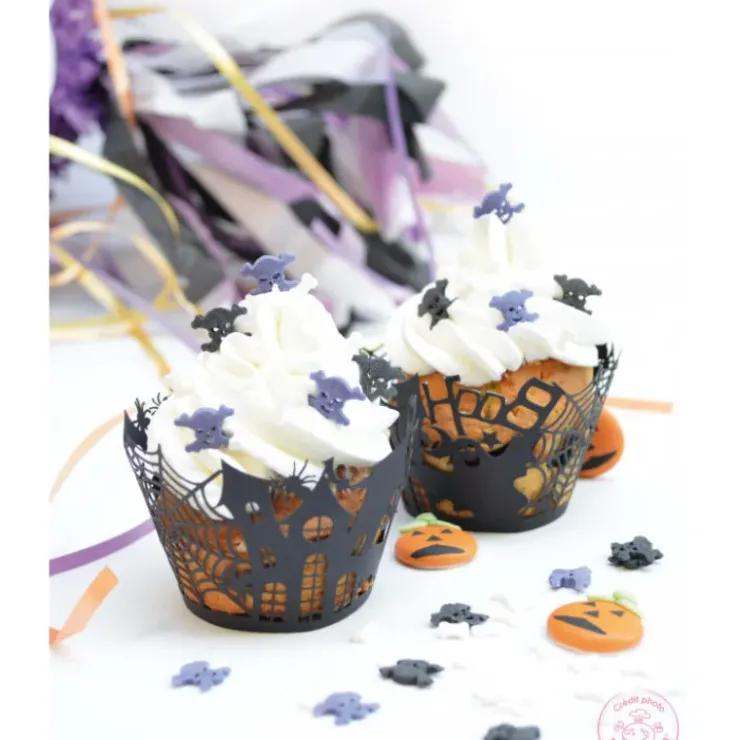 New SCRAPCOOKING Contour Cupcake Halloween x12