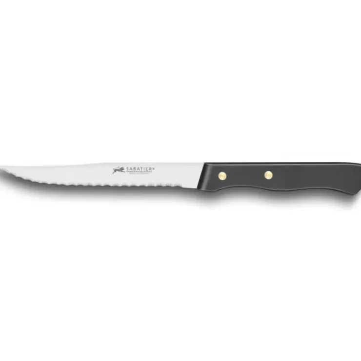 SABATIER Couteau à Steak Cranté 11,5 cm Noir