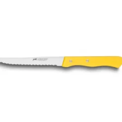 SABATIER Couteau de Table Cranté 10,5 cm Jaune