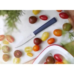 Outlet OPINEL Couteau d'Office 10 cm Cranté Bleu Les Essentiels +