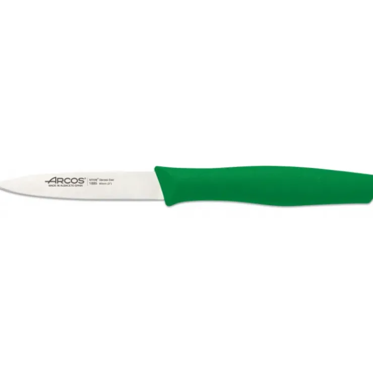 Clearance ARCOS Couteau d'Office Inox 8,5 cm Vert NOVA