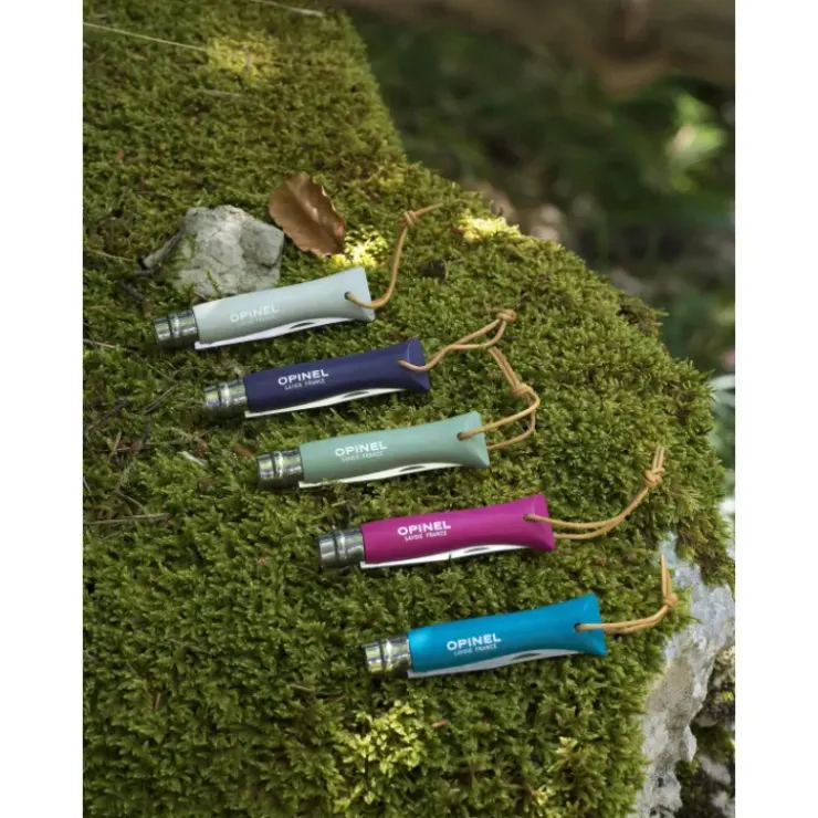 Online OPINEL Couteau N°7 Baroudeur Cyan Colorama