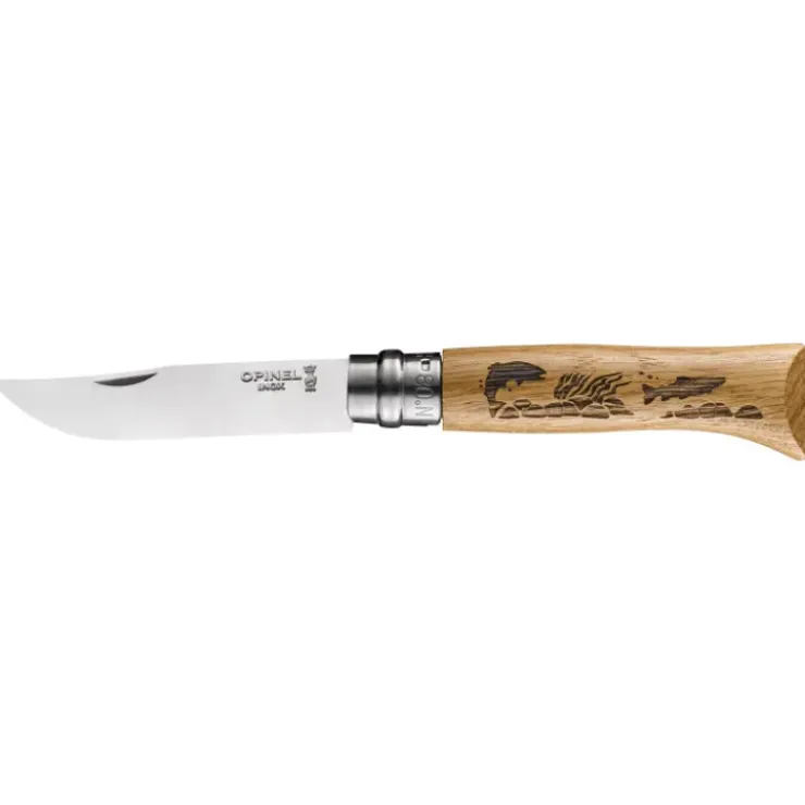 Outlet OPINEL Couteau N°8 Gravure Poisson Animalia