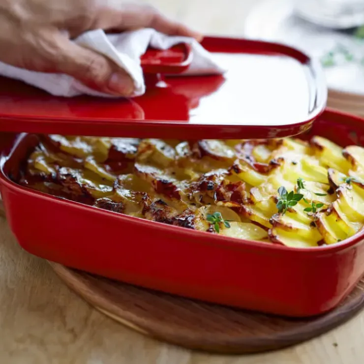 Sale EMILE HENRY Couvercle Rectangulaire en Céramique pour Plat à Four 35 x 22 cm Grand Cru