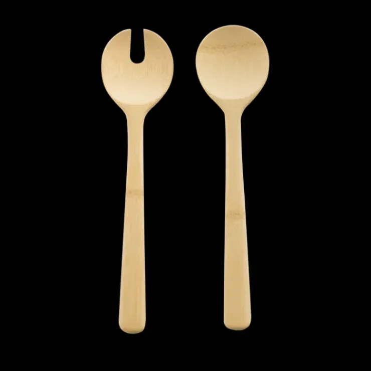 Sale PEBBLY Couverts à Salade en Bambou 27 cm