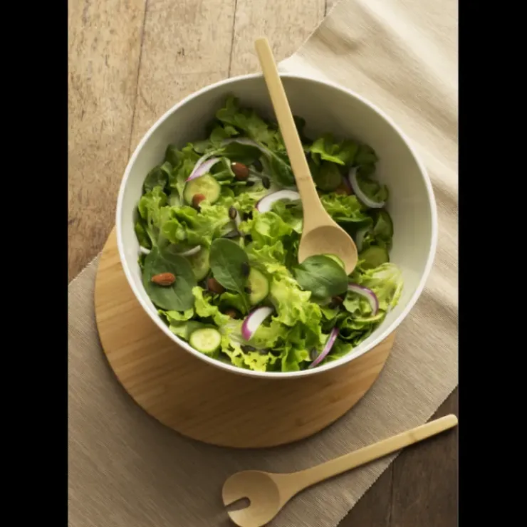 Sale PEBBLY Couverts à Salade en Bambou 27 cm