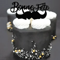Online PATISDECOR Décor Bonne Fête Moustache sur Pic (x2) Patisdécor