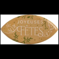 Outlet FLORENSUC Décor Chocolat Blond Feuilles Joyeuses Fêtes (x 84)