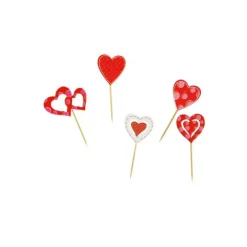Hot PATISDECOR Décor Cœurs sur Pic (x50) Patisdécor