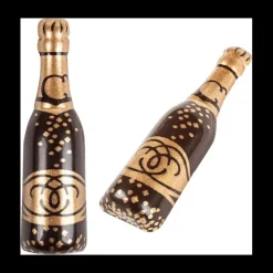 New FLORENSUC Décor en Chocolat Bouteille de Champagne 5,3 x 1,5 cm (x 144)