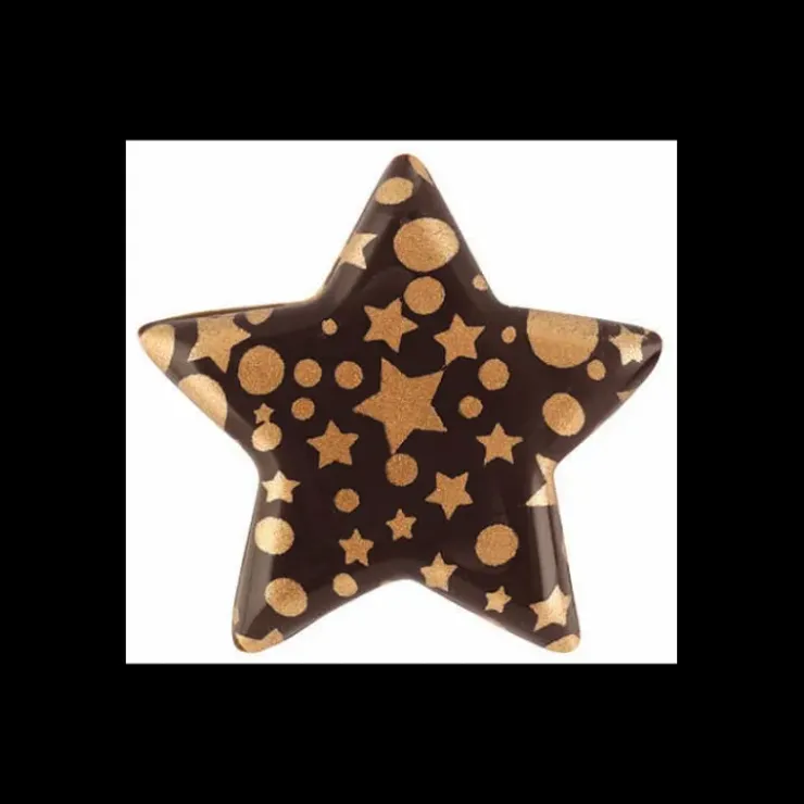Sale FLORENSUC Décor en Chocolat Etoile Scintillante 3,7 cm (x112)