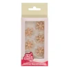 Best FUNCAKES Décoration Gâteau Flocon de Neige Doré en Pâte à Sucre (x12)