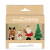 Sale SCRAPCOOKING Décoration pour Gâteau Noël (x4)