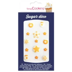 Outlet SCRAPCOOKING Décors en Sucre Déco Dorée (x14)