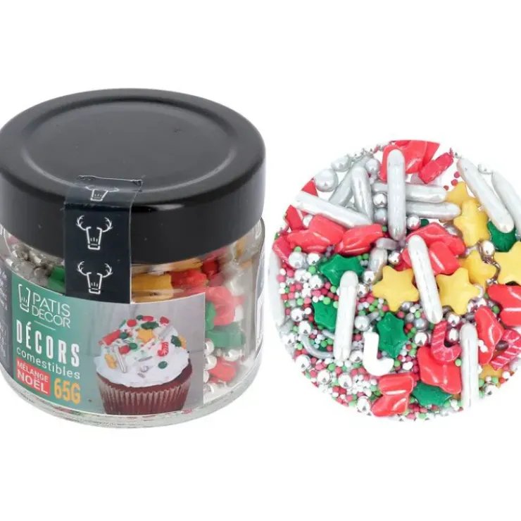 PATISDECOR Décors en Sucre Mélange Noël 65 g Patisdécor