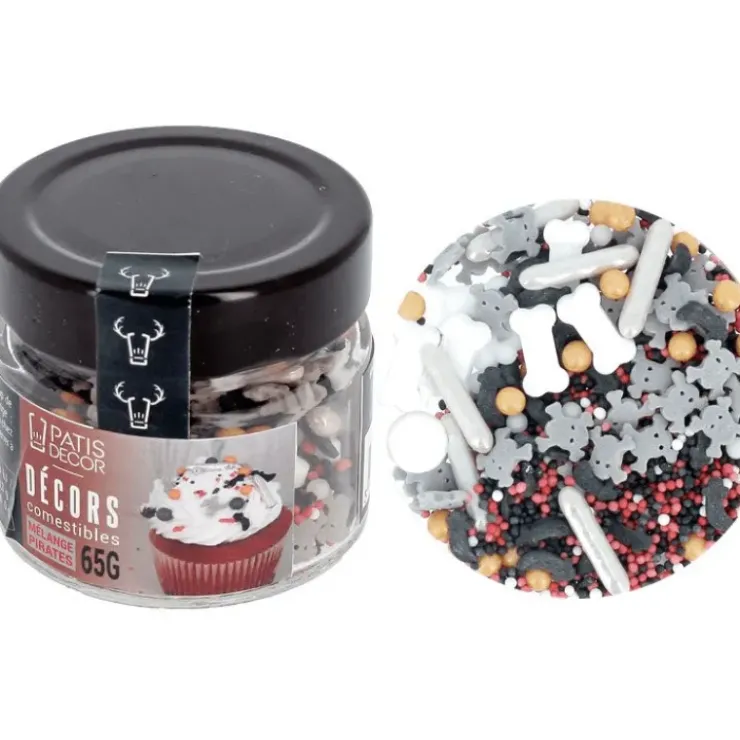 New PATISDECOR Décors en Sucre Mélange Pirates 65 g Patisdécor
