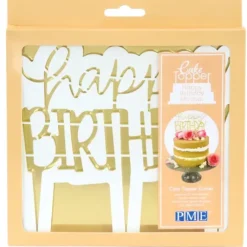 Clearance PME Découpoir Cake Topper Happy Birthday Moderne 16,5 x 15 cm
