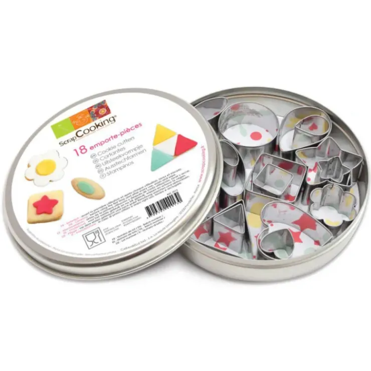 SCRAPCOOKING Découpoirs Décoration de biscuits (x18)