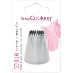 Outlet SCRAPCOOKING Douille Carrée Cannelée en Inox