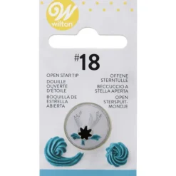 New WILTON Douille Pâtissière Etoile Ouverte n°018