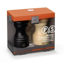 Online PEUGEOT Duo Moulin à Poivre et à Sel Bistro 10 cm Chocolat et Naturel