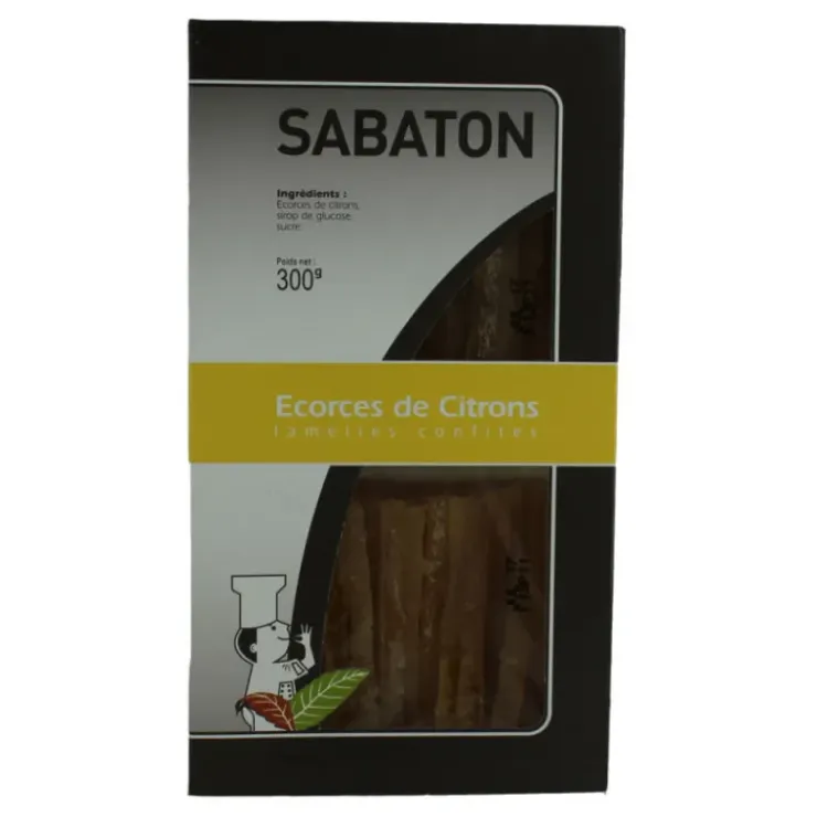 New SABATON Ecorces Citron Confit en Lamelles 150 g (x2)