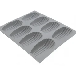 Sale DE BUYER Elastomoule Madeleine - 8 empreintes 21 x 17,6 cm - Silicone
