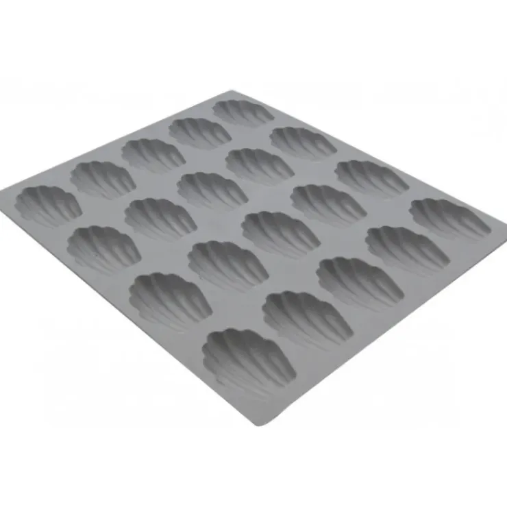 Clearance DE BUYER Elastomoule mini-Madeleine - 20 empreintes 21 x 17,6 cm - Silicone