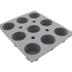Outlet DE BUYER Elastomoule mini-Muffins - 9 empreintes 21 x 17,6 cm - Silicone