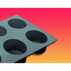 Hot DE BUYER Elastomoule Muffin - 6 empreintes 30 x 17,6 cm - Silicone