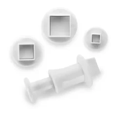 Hot IBILI Emporte-Pièce avec Poussoir Carré (x3)