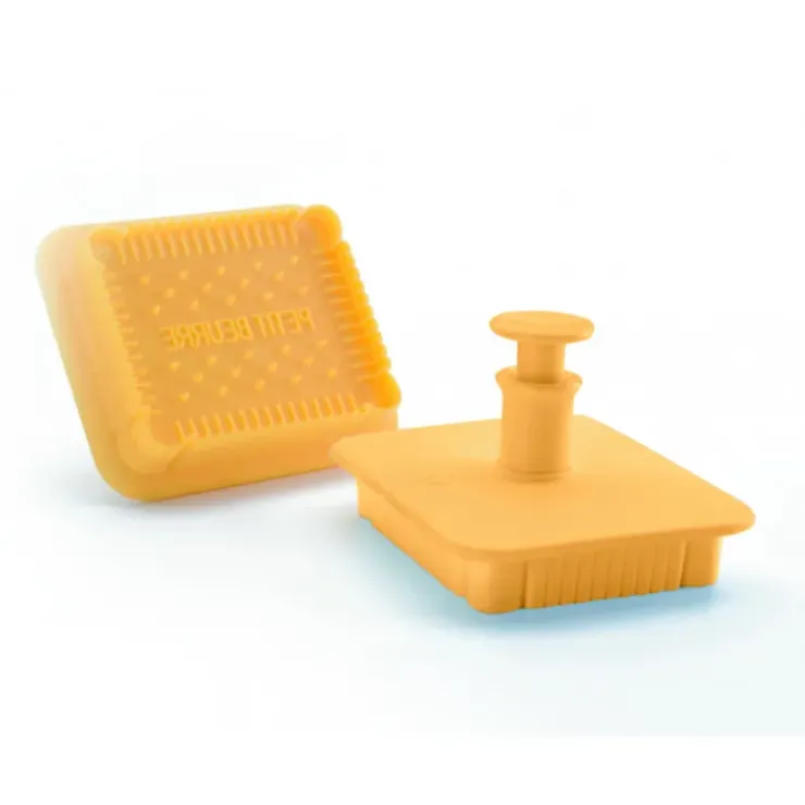 IBILI Emporte-Pièce Plastique Petit Beurre 7 x 5,5 cm avec Poussoir