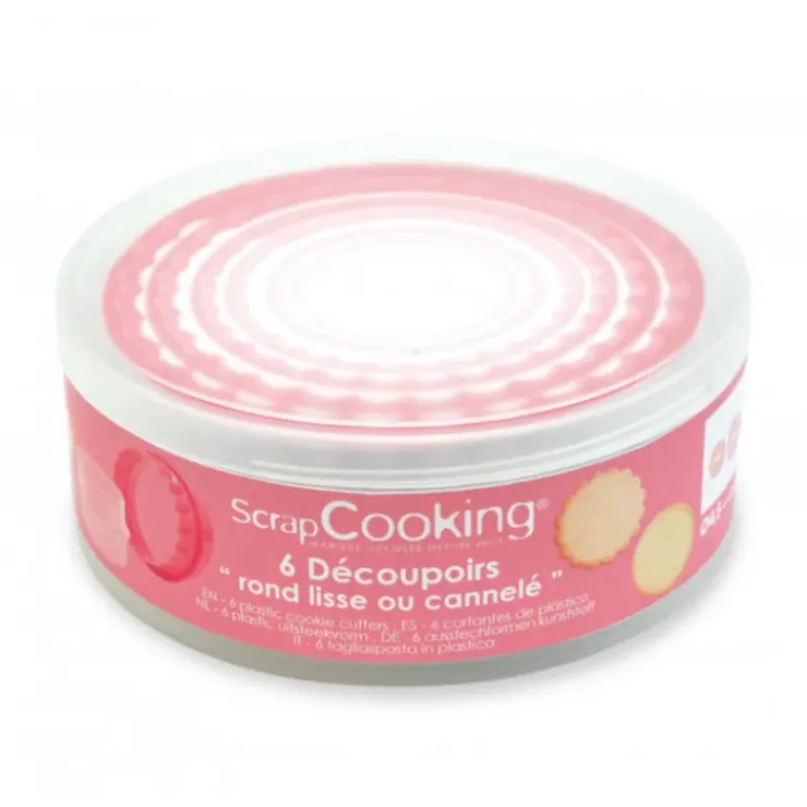 Discount SCRAPCOOKING Emporte-Pièces Ronds Cannelés et Lisses (x6)