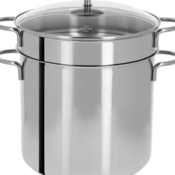 Best CRISTEL Ensemble Cuiseur à Pâtes Mutine Ø 22 cm Manche Fixe Inox