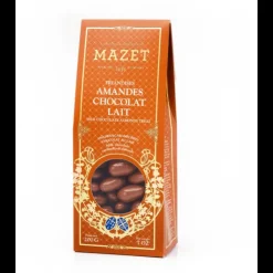 Online MAZET Etui Pincé Friandises Amandes Chocolat Lait 200 g