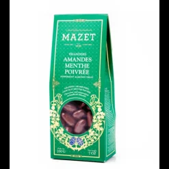 Best MAZET Etui Pincé Friandises Amandes Menthe Poivrée 200 g