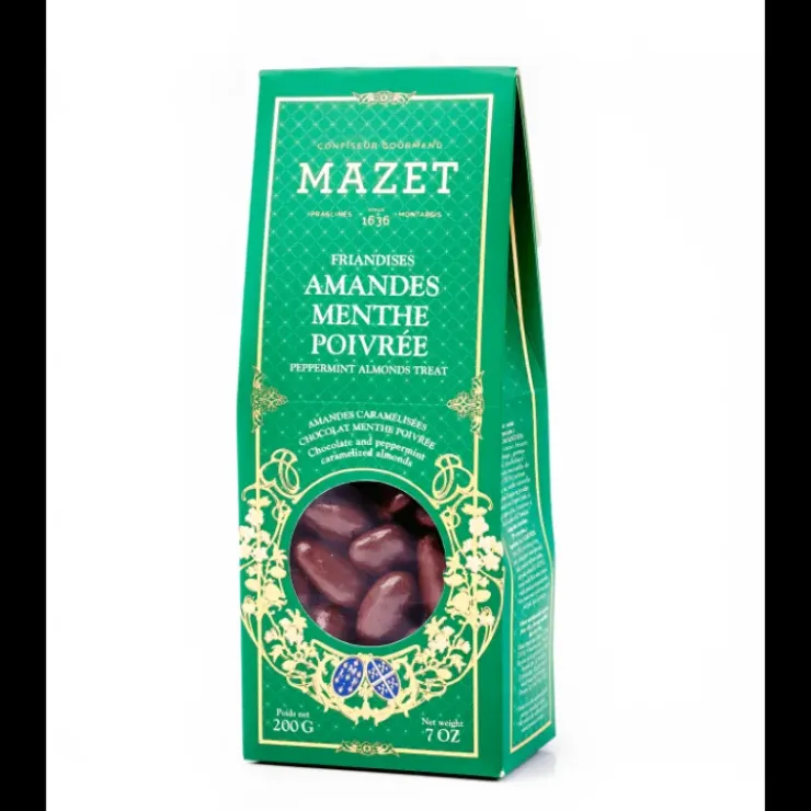 Best MAZET Etui Pincé Friandises Amandes Menthe Poivrée 200 g