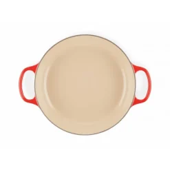 Sale LE CREUSET Faitout Cerise en Fonte avec Intérieur Sable 30 cm Signature